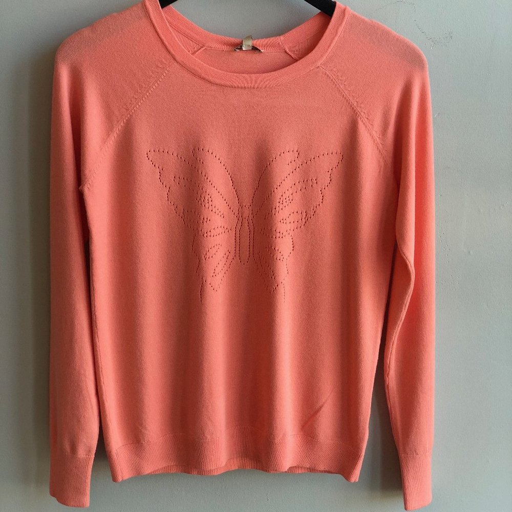 Perforated Butterfly Sweater